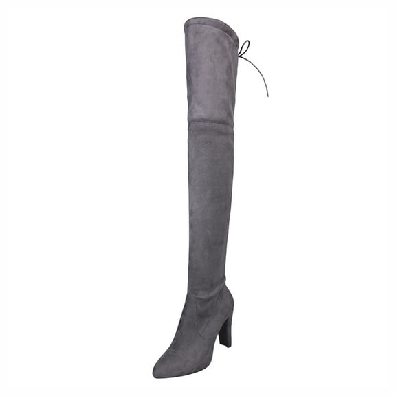 YLYL Over the Knee Boots for Women Heel Boots for Women Women Winter Long Tall Boots Comfortable Square Heels Shoes