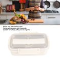 thumbnail image 4 of 4 Compartments Design Lunch Box 304 Stainless Steel Matching Tableware Portable Lunch Containers for School Office Picnic[white], 4 of 9