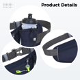thumbnail image 3 of Sac Banane avec Porte-Bouteille d'Eau, Sac de Taille Imperméable pour la Course, Ceinture de Sport Réfléchissante avec Sangle Réglable, Pochette d'Hydratation pour Entraînement Physique Jogging Randonnée, 3 of 5