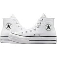 thumbnail image 5 of Converse Chuck Taylor All Star Lift High Top Sneakers, White/Black/White, Women 12 Men 10 Medium US, 5 of 7