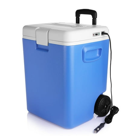 Bestek Wheeled Electric 30 Quart Cooler And Warmer Portable Car Bestek Wheeled Electric 30 Quart Cooler And Warmer Portable Car Refrigerator With Dc 12v Vehicle