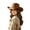 Z78-Khaki, variant on LILIYA Womens Soft Western Cowgirl Hat, Classic Wide Brim Fashion Headwear with Decorative Belt Buckle, Elegant Sun Protection Hat for Holiday Parties