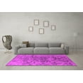 thumbnail image 3 of Ahgly Company Indoor Square Oriental Pink Industrial Area Rugs, 8' Square, 3 of 4