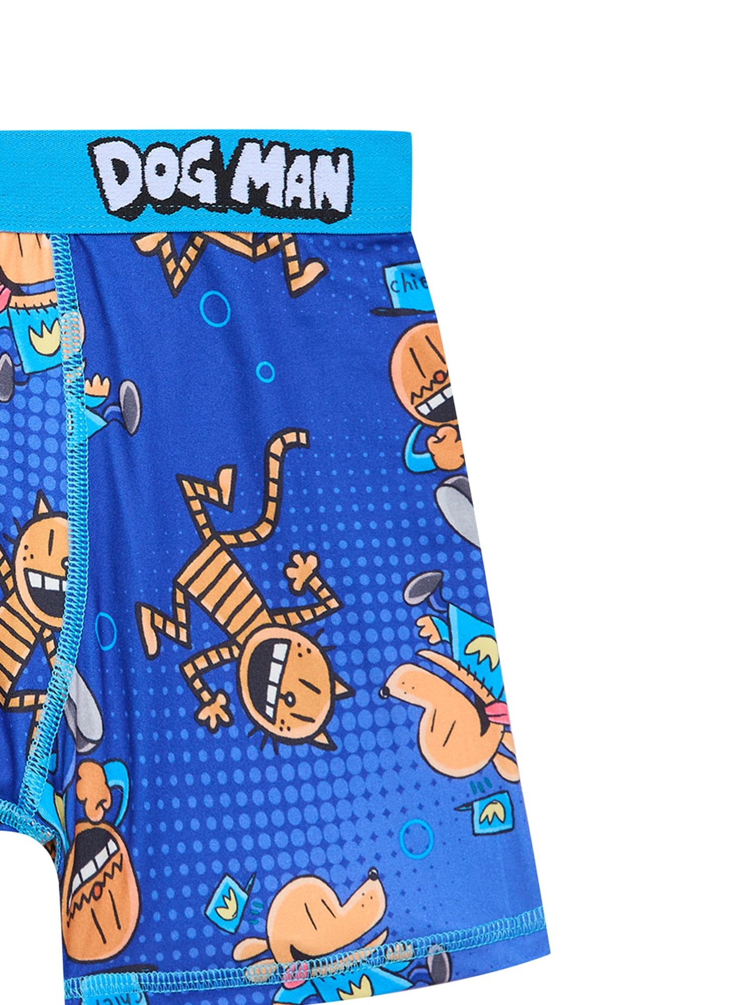 Dog Man Boys Boxer Briefs Underwear, 4-Pack, Sizes XS-XL