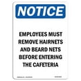 thumbnail image 1 of SignMission OS-NS-A-1218-V-11964 12 x 18 in. OSHA Notice Sign - Employees Must Remove Hairnets, 1 of 1
