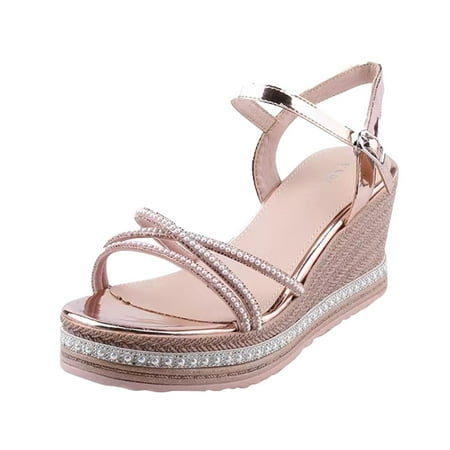 

adviicd Platform Sandals for Women All Sandals for Women Flat Fashion Womens Breathable Lace Up Shoes Thick Soled Wedges Hot Sandals for Women Dressy