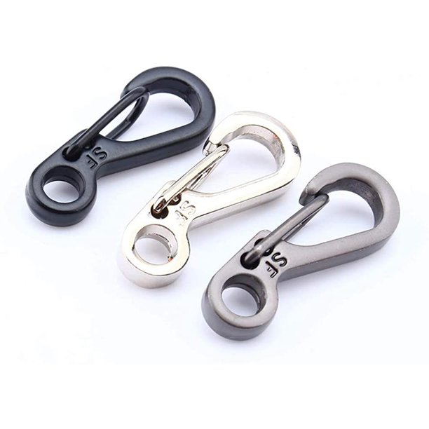 10Pcs Mini Hanging Buckle, Metal Spring Backpack Clasps Carabiners