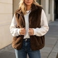 thumbnail image 6 of HAiming Fleece Vest for Women Sleeveless Lightweight Comfy Solid Color Casual Jackets Fall Winter Outdoors Sweaters, 6 of 9