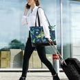 thumbnail image 5 of FORMRS Canvas Laptop Tote Bag for Women with 15.6" Computer Compartments Shoulder Handbag, Sharks Pattern, 5 of 7