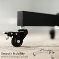 thumbnail image 3 of Black Mobile 24" Height Adjustable Rolling Podium, Lectern, Laptop Workstation, 3 of 3