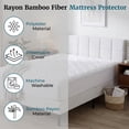 thumbnail image 5 of Lavish Home 84-TEX4002TXL Mattress Cover-Made From Hypo-Allergenic Bamboo Fiber Rayon-Skirted Bed Protector - Extra Large & Twin Size, 5 of 8