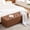 Brown, variant on Arouseden 60" End of Bed Storage Bench King Size Beige,Flip Top Storage Bench with Legs,End of the Bed Benches Chenille,Upholstered Benches for Living Room,Bedroom,Entryway