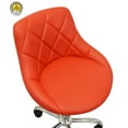 thumbnail image 2 of DevLon NorthWest Salon Nail Pedicure Manicure Medical Adjustable Swivel Rolling Stool Red, 2 of 7