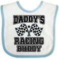 thumbnail image 3 of Inktastic Daddys Racing Buddy Car Flags Boys or Girls Baby Bib, 3 of 4