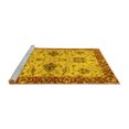 thumbnail image 2 of Ahgly Company Machine Washable Indoor Rectangle Oriental Yellow Traditional Area Rugs, 5' x 8', 2 of 4