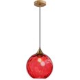 thumbnail image 1 of Round ball chandelier in colored watercolor glass, 1 of 5