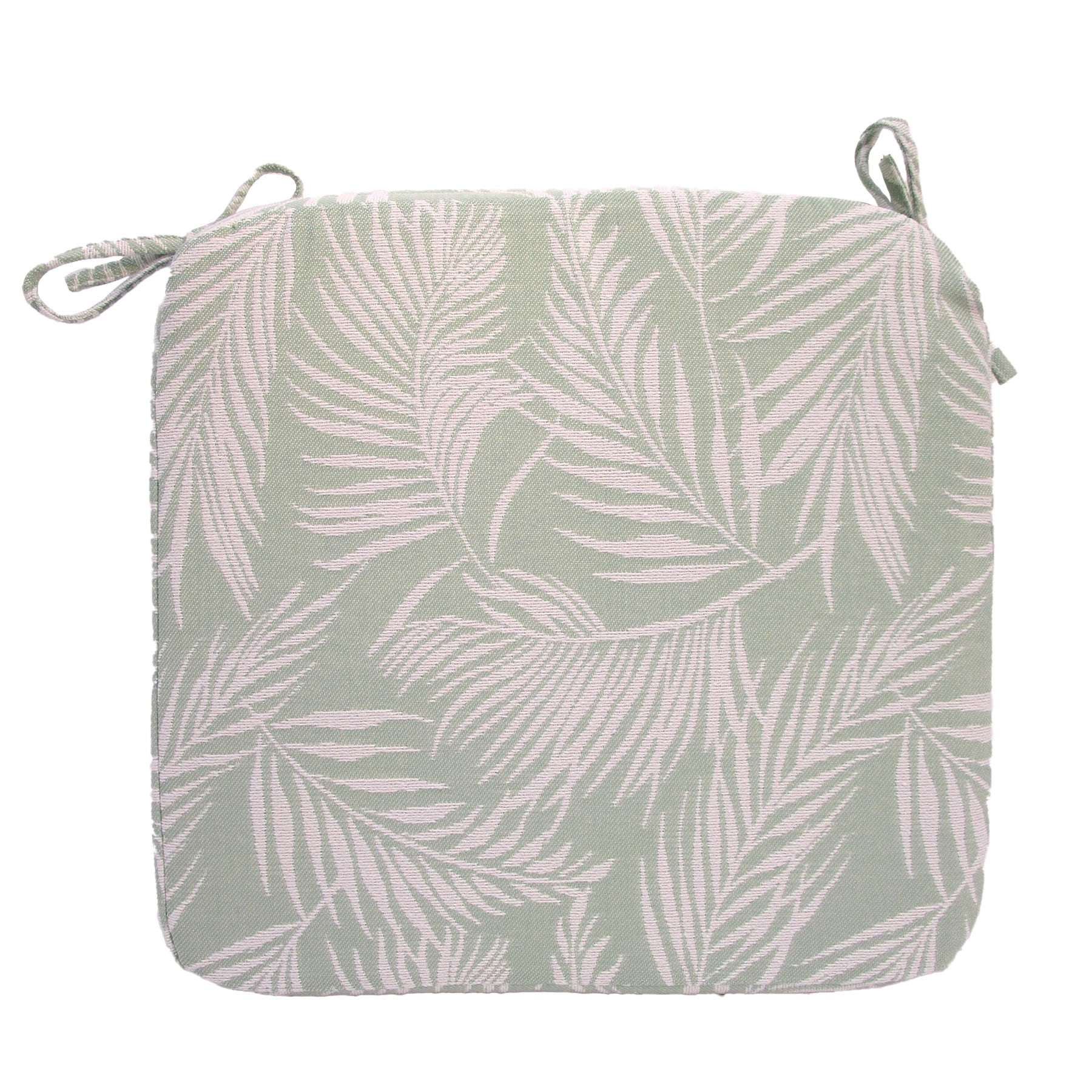 Better Homes & Gardens Outdoor Seat Pad Cushion, 19 in x 18 in, Palm Green