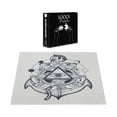 thumbnail image 3 of Ambesonne Boho Art Jigsaw Puzzle Durable Cardboard, Bohemian Occult Eye Anchor, 1000 pcs, Off White Navy Blue, 3 of 5