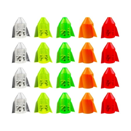 MiOYOOW 25PCS Fishing Line Rattles Supercharged Design Lure Insert Tube Rattles Multi-functional Fishing Attractor with Ringing Beads for Outdoor Fishing C29