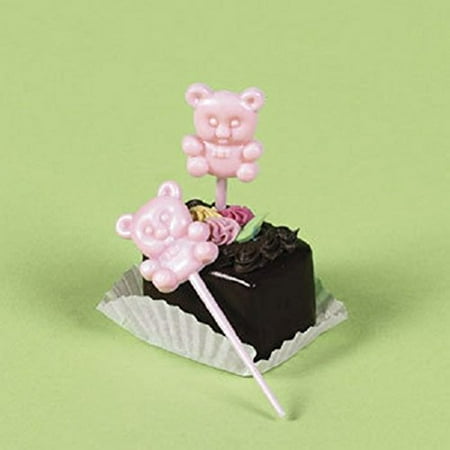 Pink Teddy Bear Party Baby Shower Cupcake Picks Walmart Com Pink Teddy Bear Party Baby Shower Cupcake Picks Walmart Com