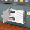 thumbnail image 1 of Boîte de Rangement pour Routeur Wi-Fi Sans Fil Boîte en Bois Câble Alimentation Plus Support de Fil Prise Murale, 1 of 5