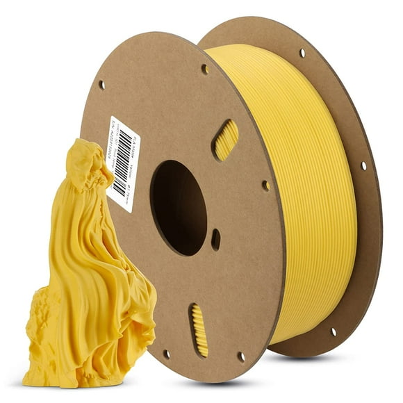 ANYCUBIC Matte PLA Filament 1.75mm, 3D Printing PLA Filament 1.75mm Dimensional Accuracy +/- 0.02mm, 1KG Spool (2.2 lbs), Matte Yellow