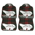 thumbnail image 5 of KAKALAD Merry christmas polar bear plaid Car Seat Covers Set Vehicle Front Seats Protector 2 Pcs, 5 of 9