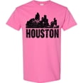 thumbnail image 3 of Inktastic Houston Skyline Grunge T-Shirt, 3 of 5
