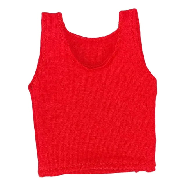 bedienty Mode Gilet 1/6 pour Figurines d'Action Accessoires Pouces Femme Rouge 7cm
