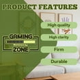 thumbnail image 3 of CCOCC Glow in the Dark Stickers,Glowing Night Effect Gaming Room Decor,Gaming Zone Graphics Wall Decor for Bedroom,Green, 3 of 7