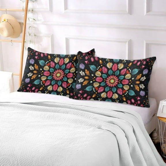 Pillow Case Plush Pillow Botany Pattern Case standard size/King size/Queen size Bed Pillow Pillowcases