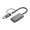 USB C and USB A, variant on MOMOJIA Aluminum Alloy USB3.0 Card Reader Double Slot for TF and Cards