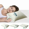 thumbnail image 1 of Almohada ergonómica para el cuello y soporte cervical - espuma viscoelástica, funda de punto transpirable, 29x19 pulgadas, verde, 1 of 8