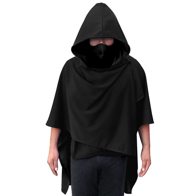 Poncho Cruzado Botones Con Gorro, Gabán, Capa MIKE RAMOS PONCHO