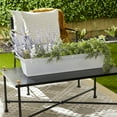 thumbnail image 2 of The HC Companies 30 Inch Eclipse Window Flower Box with Removable Saucer, White, 2 of 10