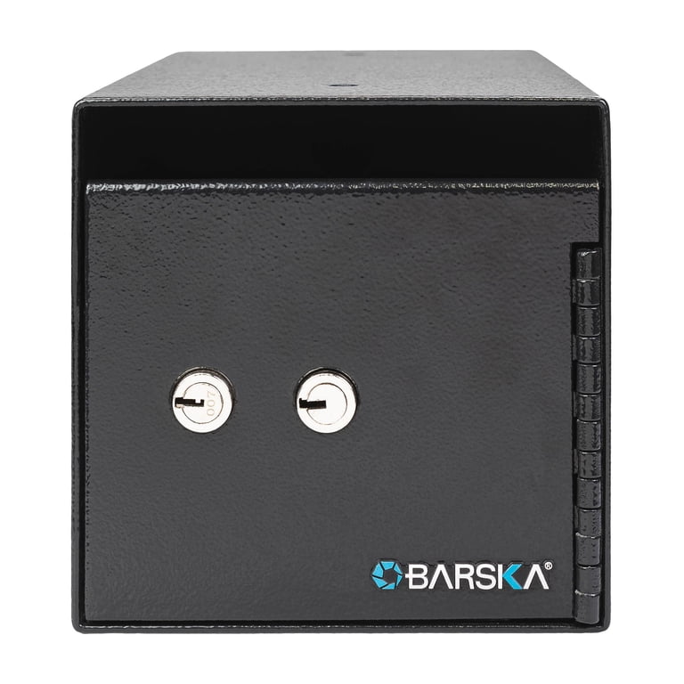 Free Shipping! BARSKA Dual Key Depository Safe with Front-Loading