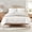 Crystal White, variant on ClevaHome Queen Comforter Set Chambray Blue, 3 Pieces Comforter Set, All Season Lightweight Soft Embossed Bedding (86" x 88" Comforter & 2 Pillow Shams)