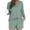 05 Green, variant on Weiqiqre Pajamas for Women Solid Color Short Sleeved Shirt Pants Casual Home Wear Pajama Set