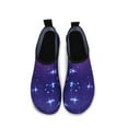 thumbnail image 3 of Men and Women a Slip On Barefoot Quick-Dry Beach Aqua Yoga Water Shoes (Stardust/Navy, 7.5-8.5 Women/6.5-7.5 Men), 3 of 8
