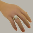 thumbnail image 5 of LBG British Made 9k Yellow Gold Natural Opal Womens Anniversary Ring - 33 size options - Size 9.25, 5 of 6