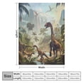thumbnail image 4 of Orinice Dinosaur Comfort Fur Throw Blanket - Soft, Warm, Cozy, Luxury, Fluffy Blankets for Couch and Bed - Throws for Sofa for Kids Teen Young Boys Girls,  40x50in, 4 of 6