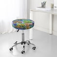 thumbnail image 7 of Fotbe Construction Machinery Stool Covers Round,Waterproof Round Bar Stool Covers Bar Chair Covers Washable Stool Cushion Slipcover for 12-14 Inch Chair-12 inch, 7 of 7