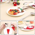 thumbnail image 5 of 8Pcs Christmas Silverware Holders Snowman Knife Fork Chopsticks Pockets Christmas Santa Hats Holders Pockets Red Santa Socks Cutlery Holders for Xmas, 5 of 5