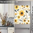thumbnail image 3 of Yayeee Magnetic Dishwasher Cover for The Front Decoration Home Kitchen Machine Sticker Protector, White Watercolor Sunflowers, 3 of 6