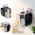 thumbnail image 1 of Outdor Practical Bathroom Sump Organizer For Toothbrushes And Mouthwash Cups Wall M Mounted Storage Rack For Countertop Tidy Space Hassle Cleaning, 1 of 4