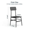 thumbnail image 4 of Asofer Dining Table Set for 4, Small Kitchen Table Chairs Set of 4, Space Saving, Black, 4 of 7