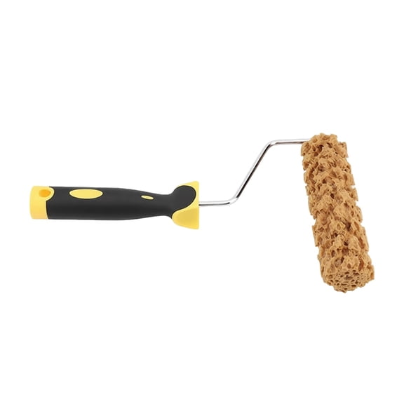 6 in Texture Sponge Paint Roller, Decor Art Painting Roller, Removable Roller, Comfort Grip Handle, for Wall Repair, 12 x 6.3 x 1.6 in / 30.5 x 16 x 4 cm