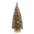 thumbnail image 1 of Árbol de Navidad artificial de mesa, pequeño árbol de Navidad para el hogar, vacaciones, dormitorio. Oro oscuro 20cm, 1 of 9