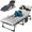 Noir avec Coussinet Gris, variante sur Lilypelle Chaise Longue de Patio, Chaise Pliante Capacité 500 Lb, Chaise de Bronzage Portable et Réglable pour la Maison, le Jardin, la Plage, le Bureau, le Camping, Bain de Soleil