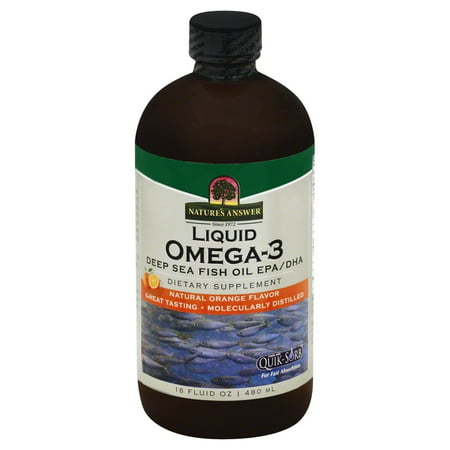 Nature's Answer Liquide Omega-3 Deep Sea Fish Oil EPA / DHA, 16,0 FL OZ